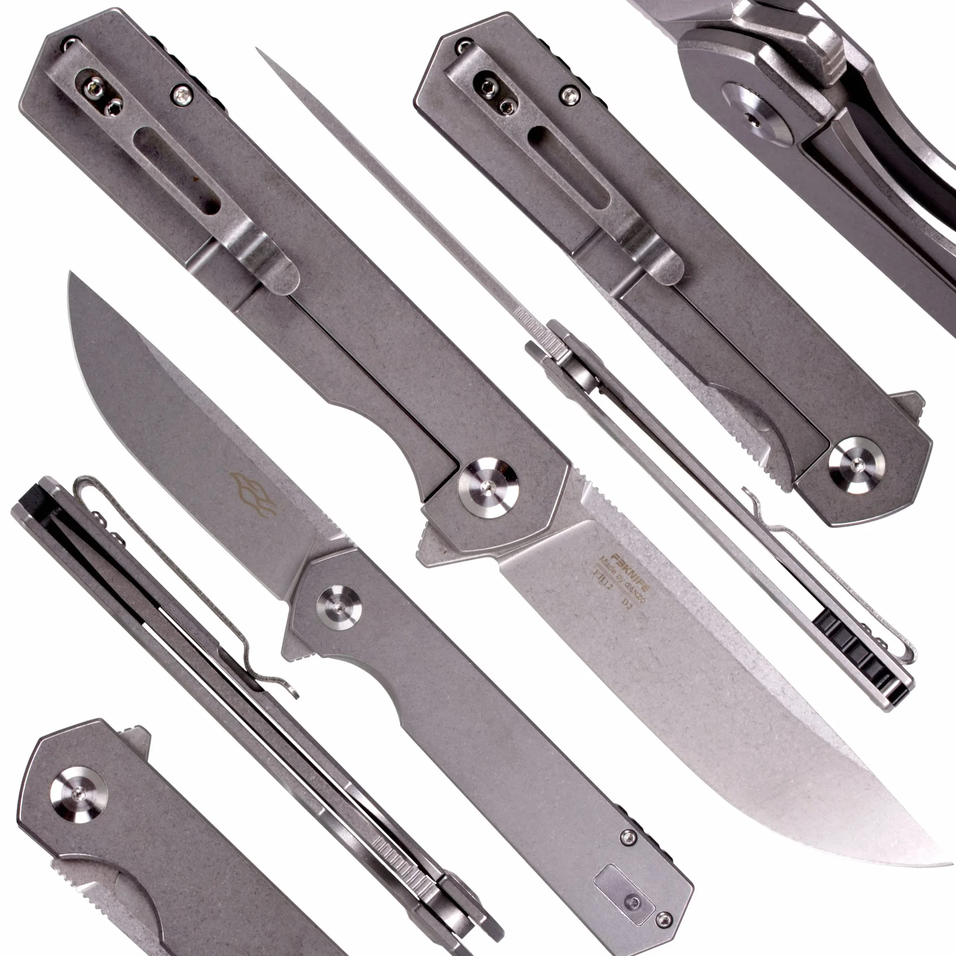 Ganzo FH12 nóż kieszonkowy outdoorowy stal D2 Flipper Lock