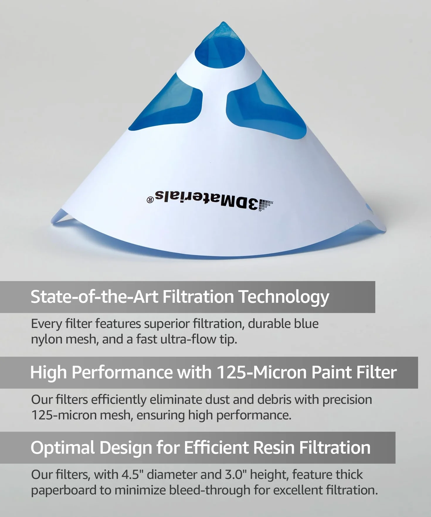 Filtr Jednorazowy 300 sztuk Sitko do Farb i Żywic 3D SuperFilter