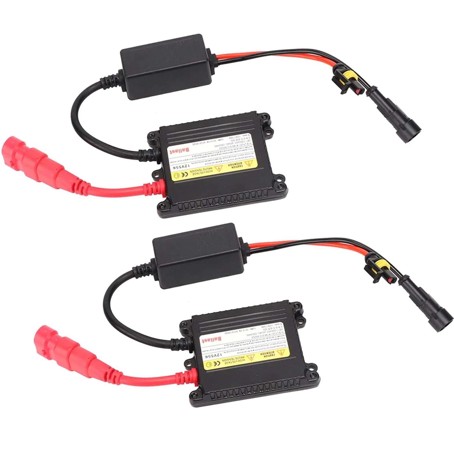 KIMISS Uniwersalny statecznik DC 12V 55W cyfrowy kompaktowy do lamp LED 2 sztuki