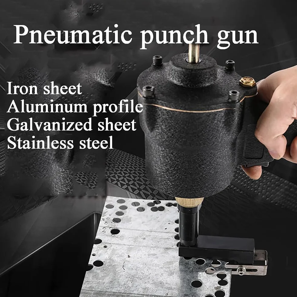 Pistolet pneumatyczny dziurkacz przemysłowy 360° 10mm