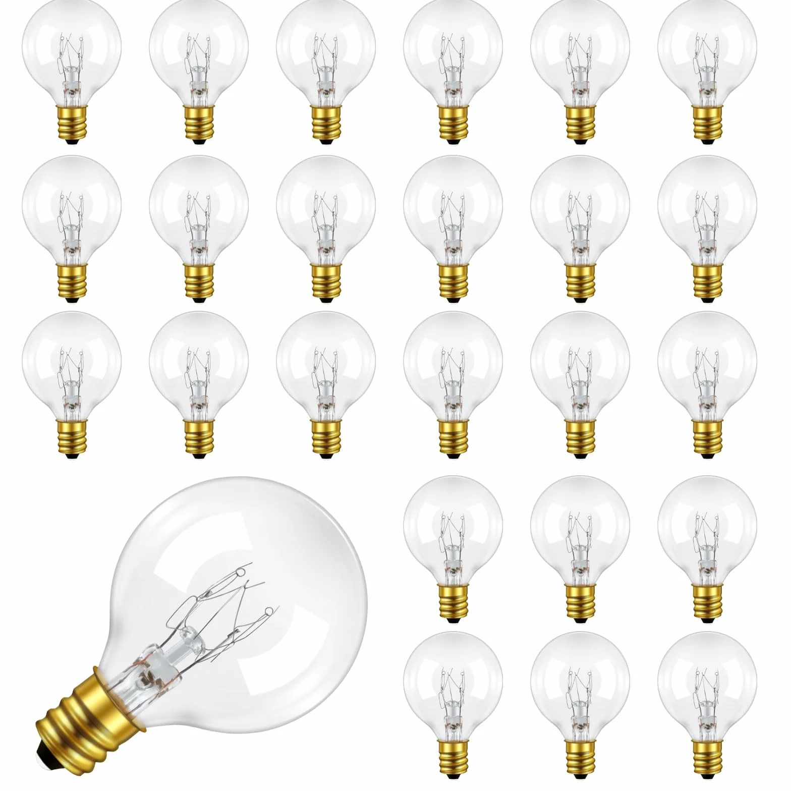Żarówki Zamienne G40 Globe Clear E12 7W Ciepła Biel 2200K IP44 220-240V