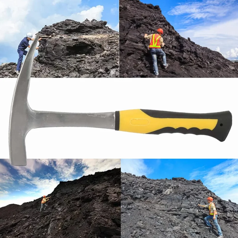 Młot kaczy dziób skalny z podwójną głowicą płaski otwór ankieta narzędzie geologiczne górnicze (S)