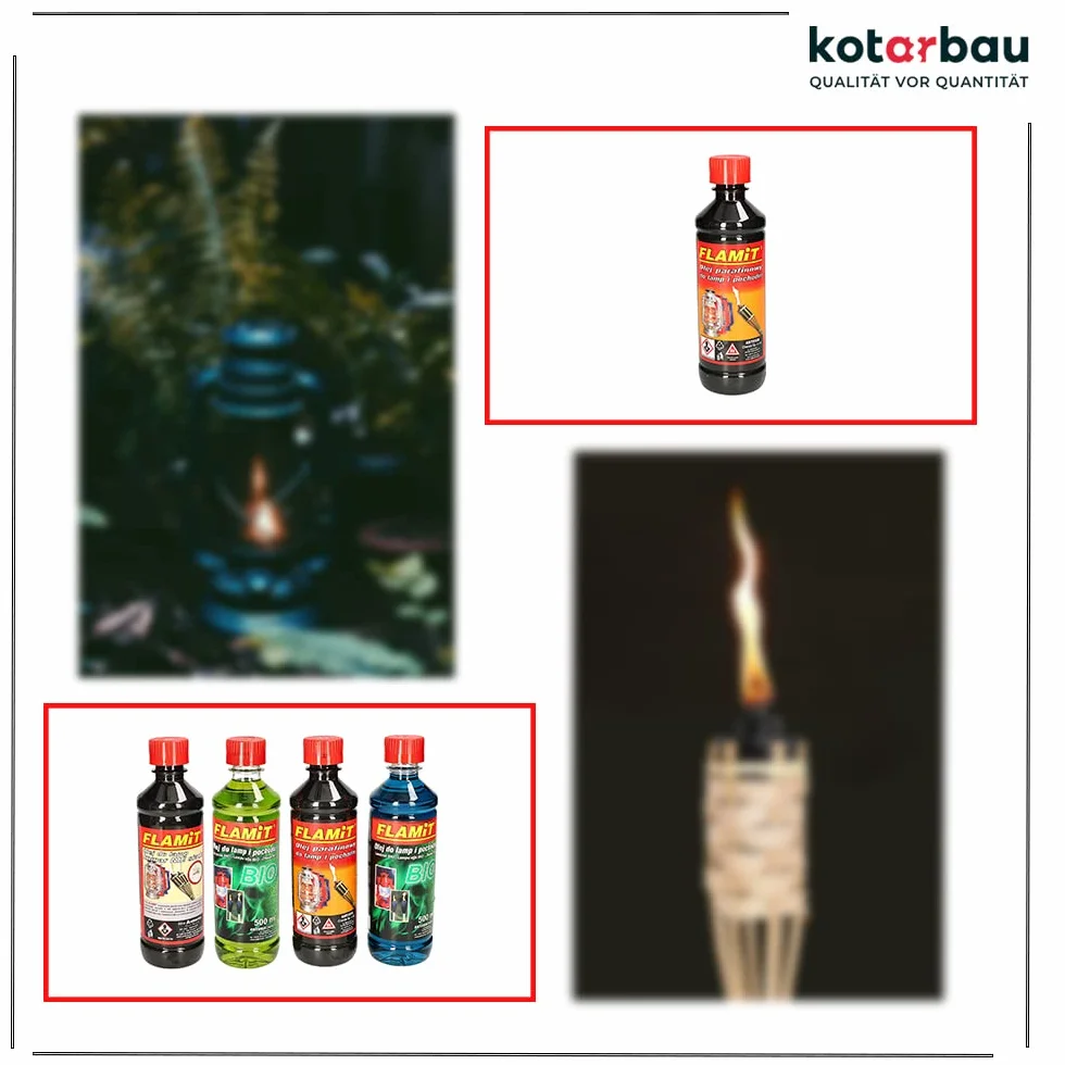 KOTARBAU Nafta do lamp olejowych 500 ml olej do pochodni ogrodowych bezbarwny