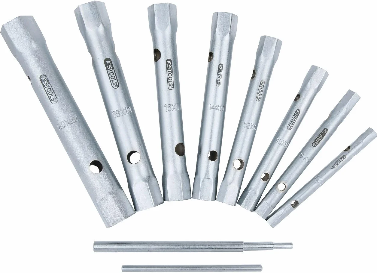 KS Tools Zestaw kluczy nasadowych rurowych 10-szt 6x7-20x22mm