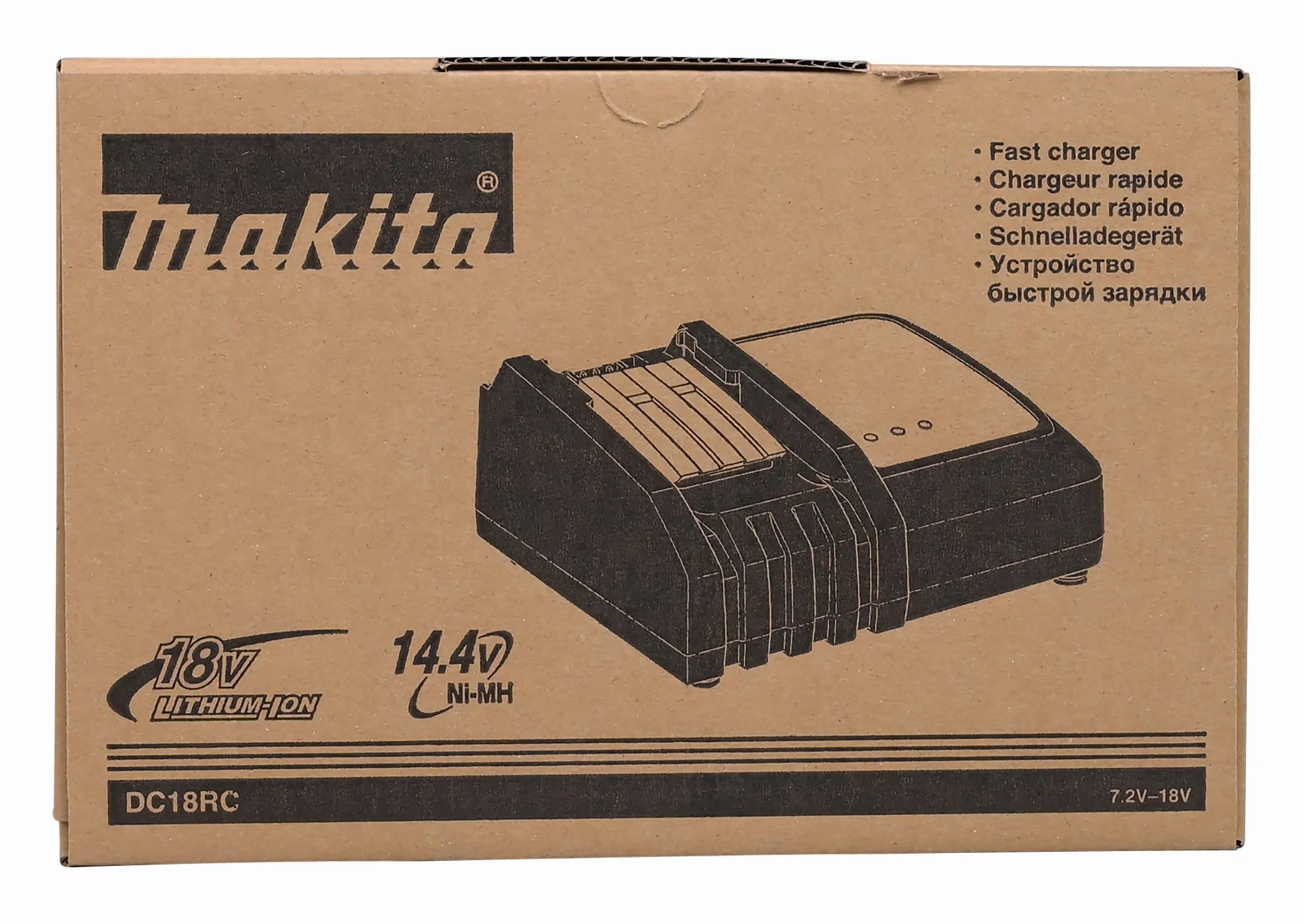Makita DC18RC Ładowarka Akumulatora 240 V 14,4 V 18 V Czarny