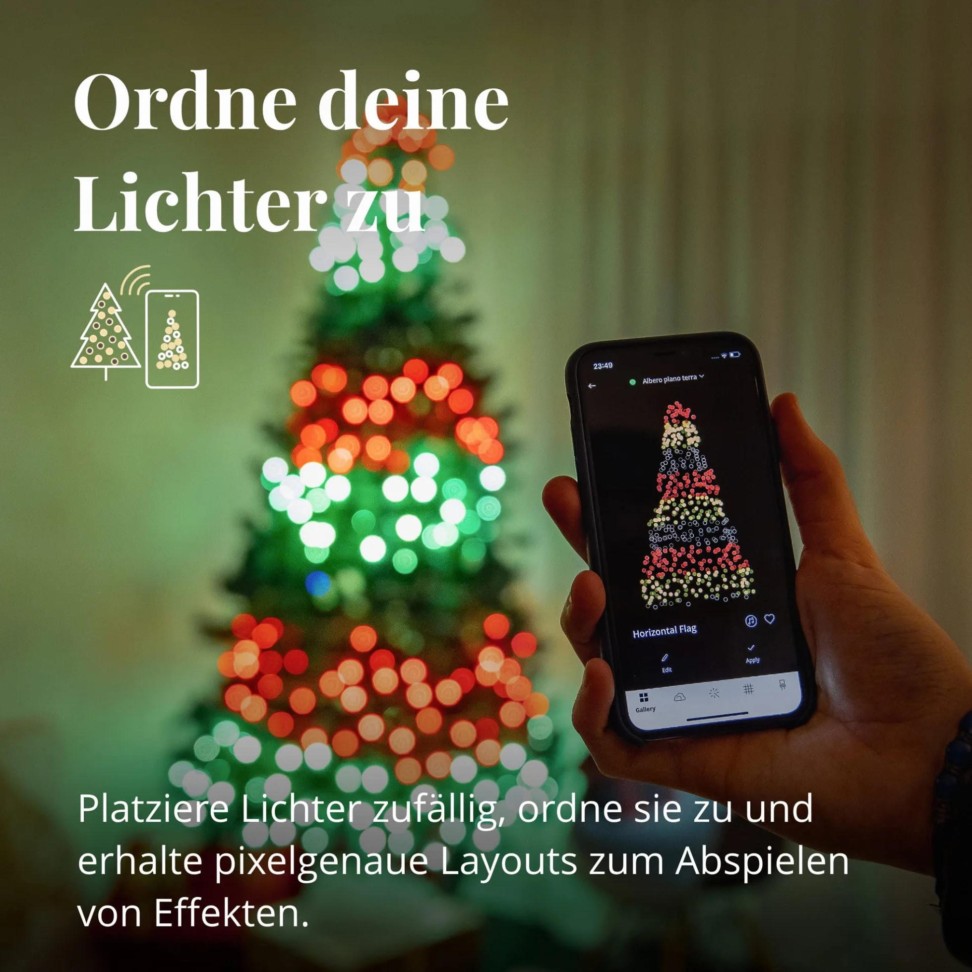 Twinkly Strings Lampki Choinkowe Wielokolorowy 400 Diod