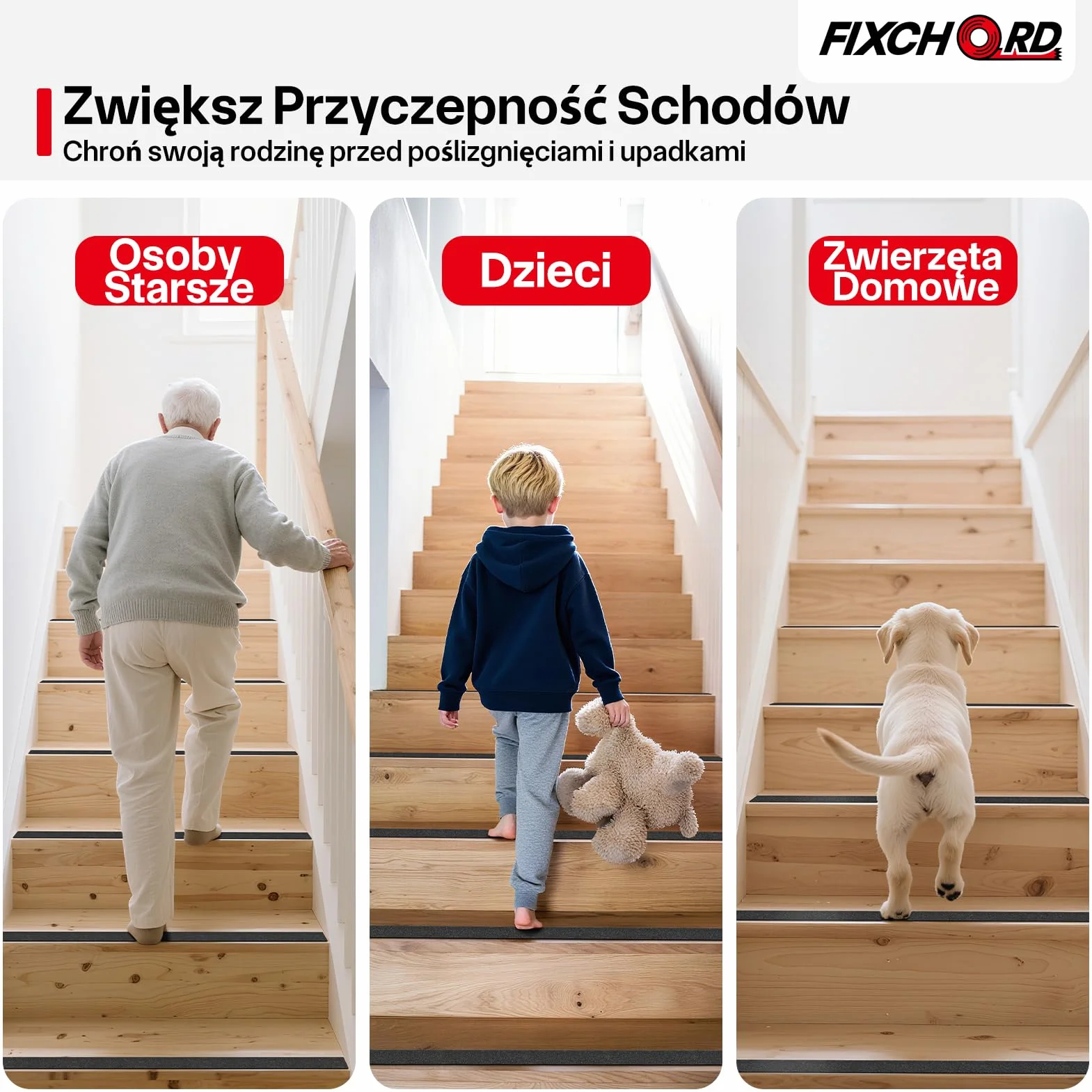 Antypoślizgowa taśma klejąca 5m x 50mm wodoodporna czarna na schody