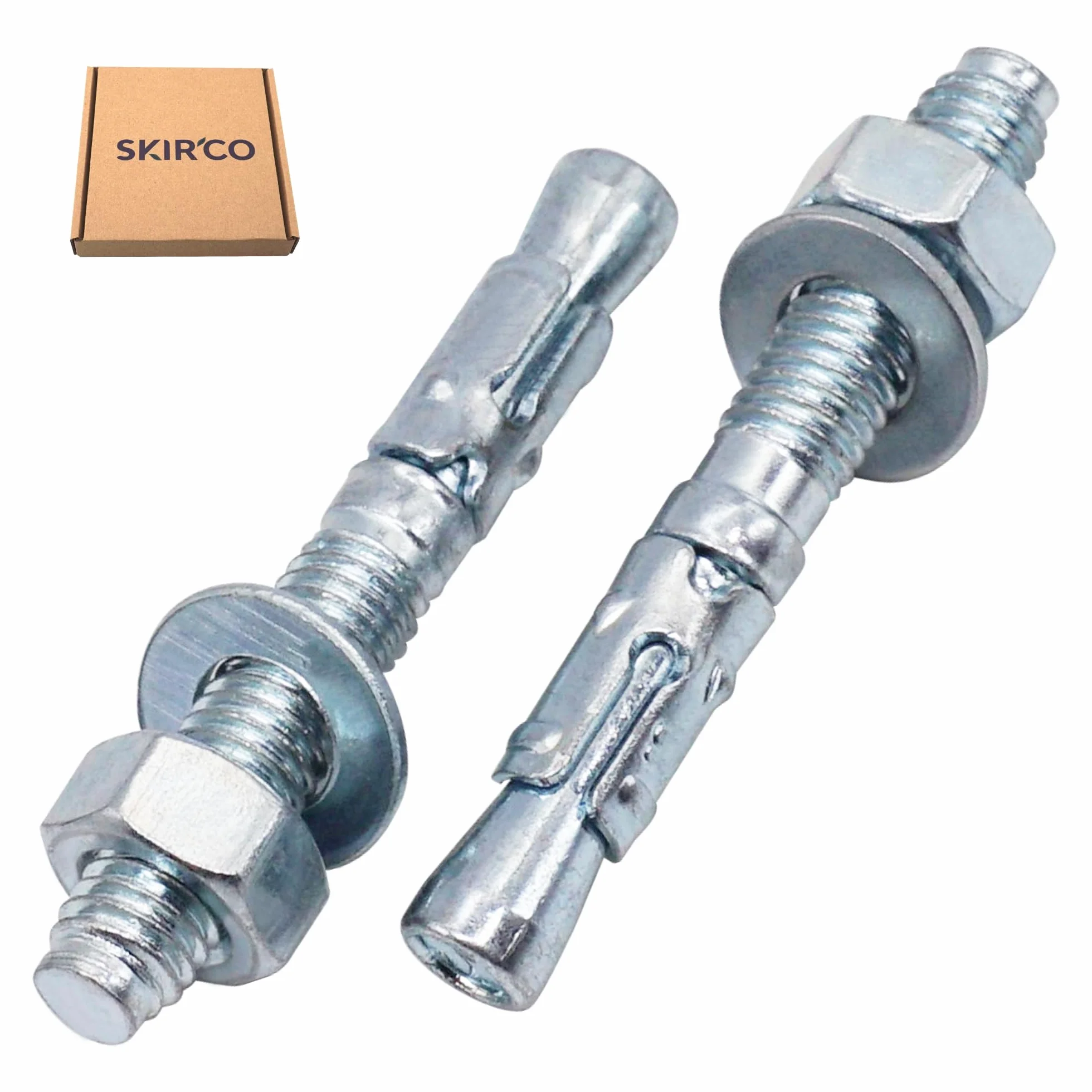 Ocynkowane kotwy klinowe M8 x 60 mm SKIR'CO 12 szt. kotwy do betonu