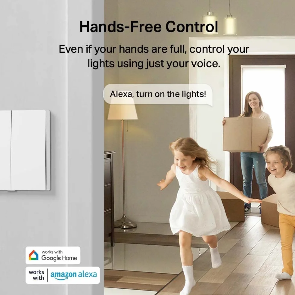 TP-Link Tapo S220 Inteligentny bezprzewodowy przełącznik dwubiegunowy zasilanie bateryjne