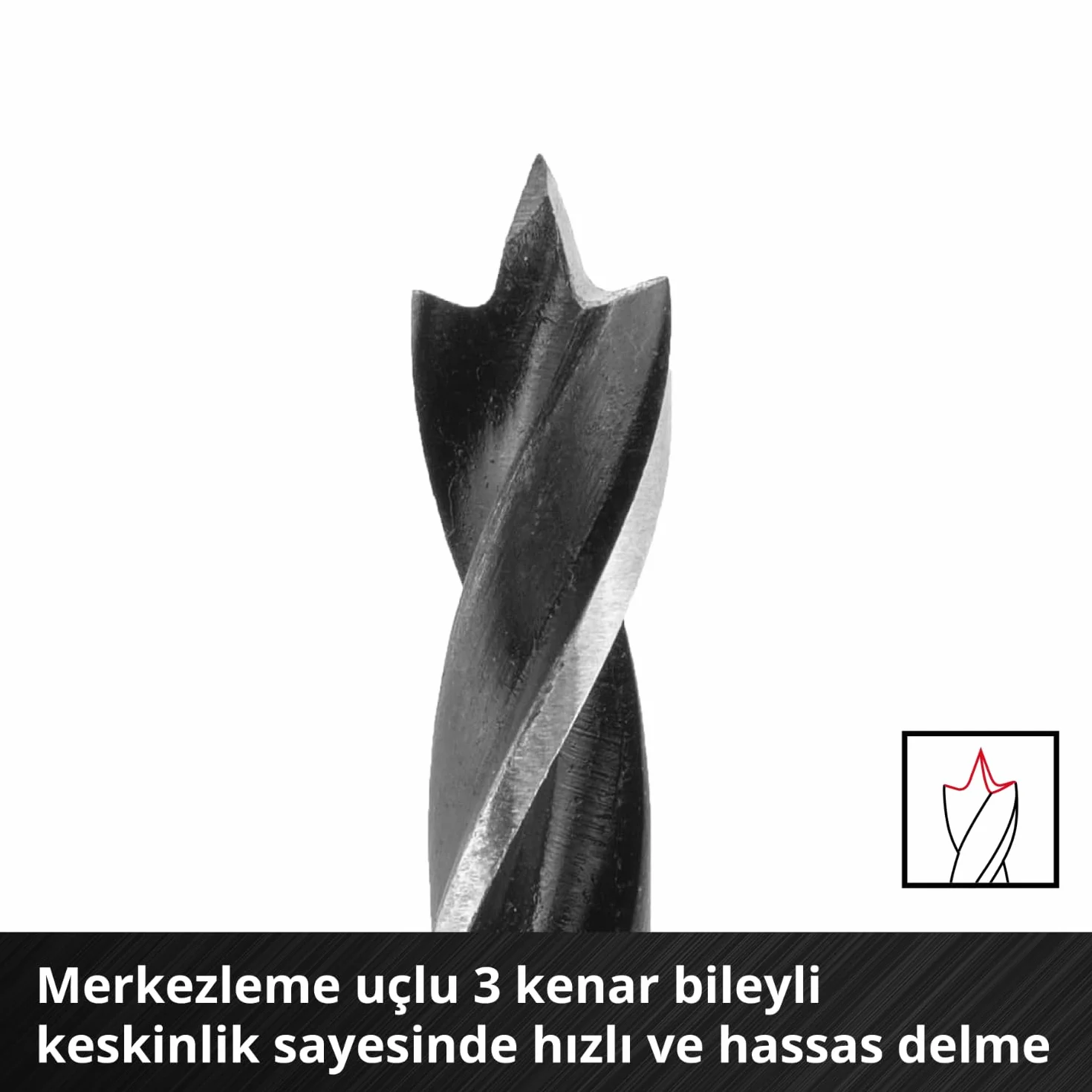 Einhell M-CASE 16-częściowy zestaw wierteł do drewna, kamienia i metalu z trzonkiem E 6.3