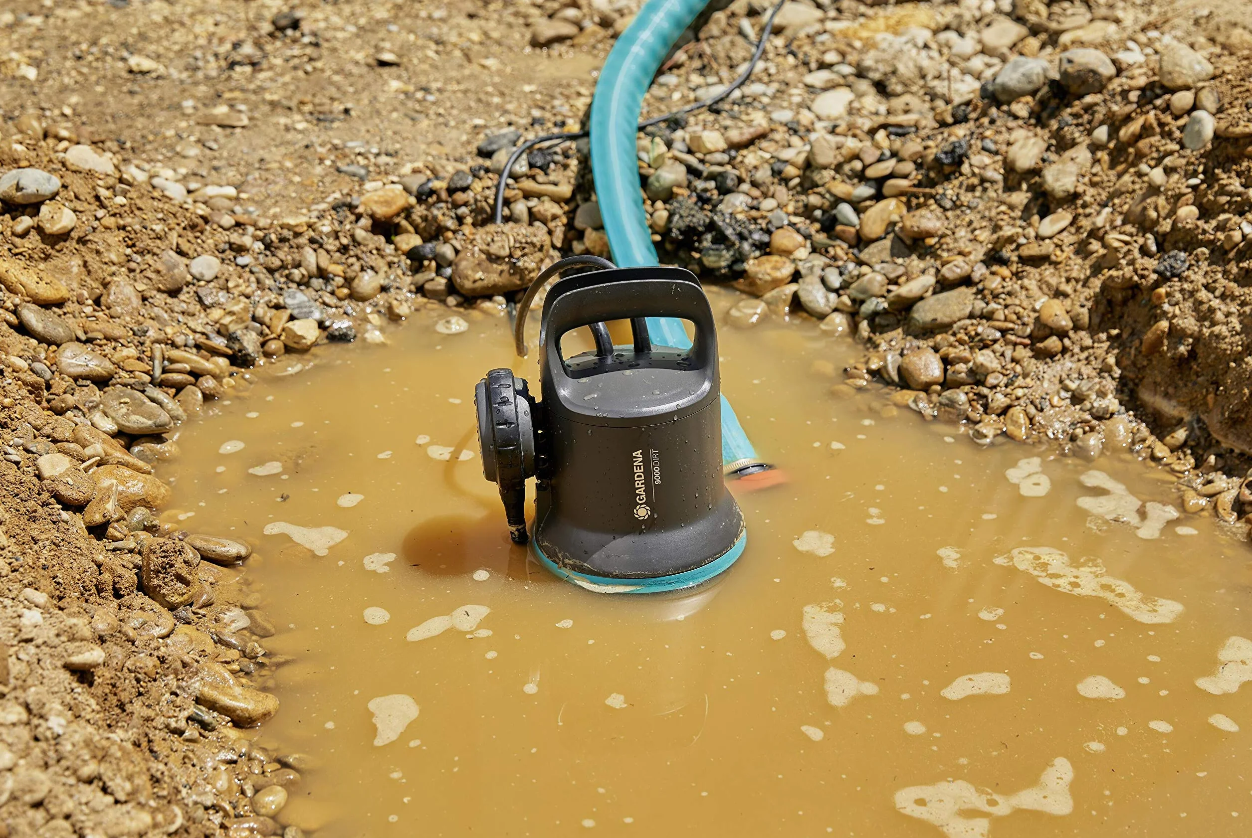 Gardena pompa zanurzeniowa 9000 l/h 300 W 25 mm cząstki brudu automatyczna wyłącznik pływakowy 9040-20
