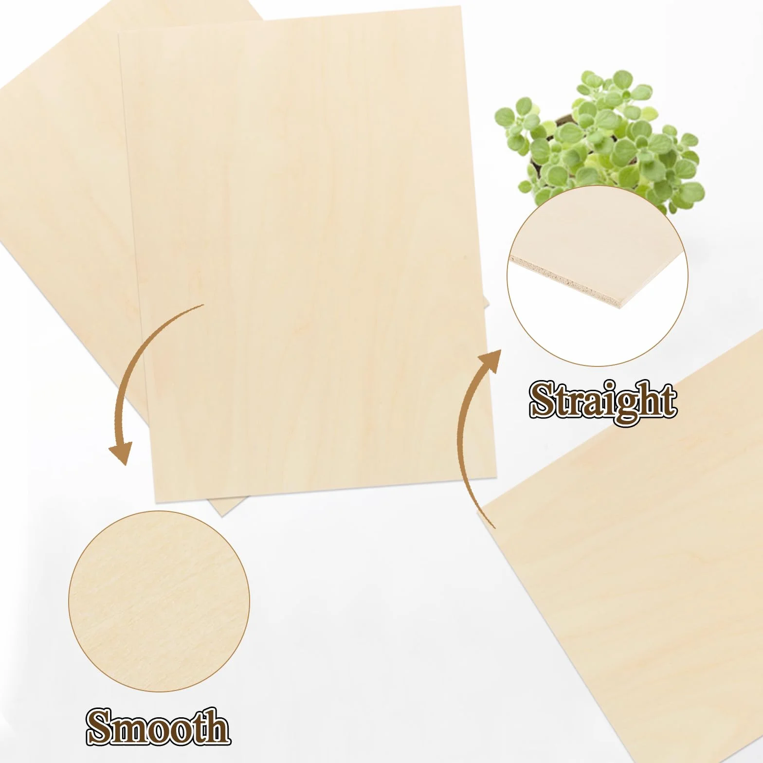Sklejka A3 2 mm 420 x 300 mm drewno lipowe 15 sztuk do DIY obróbki laserowej modelarstwa