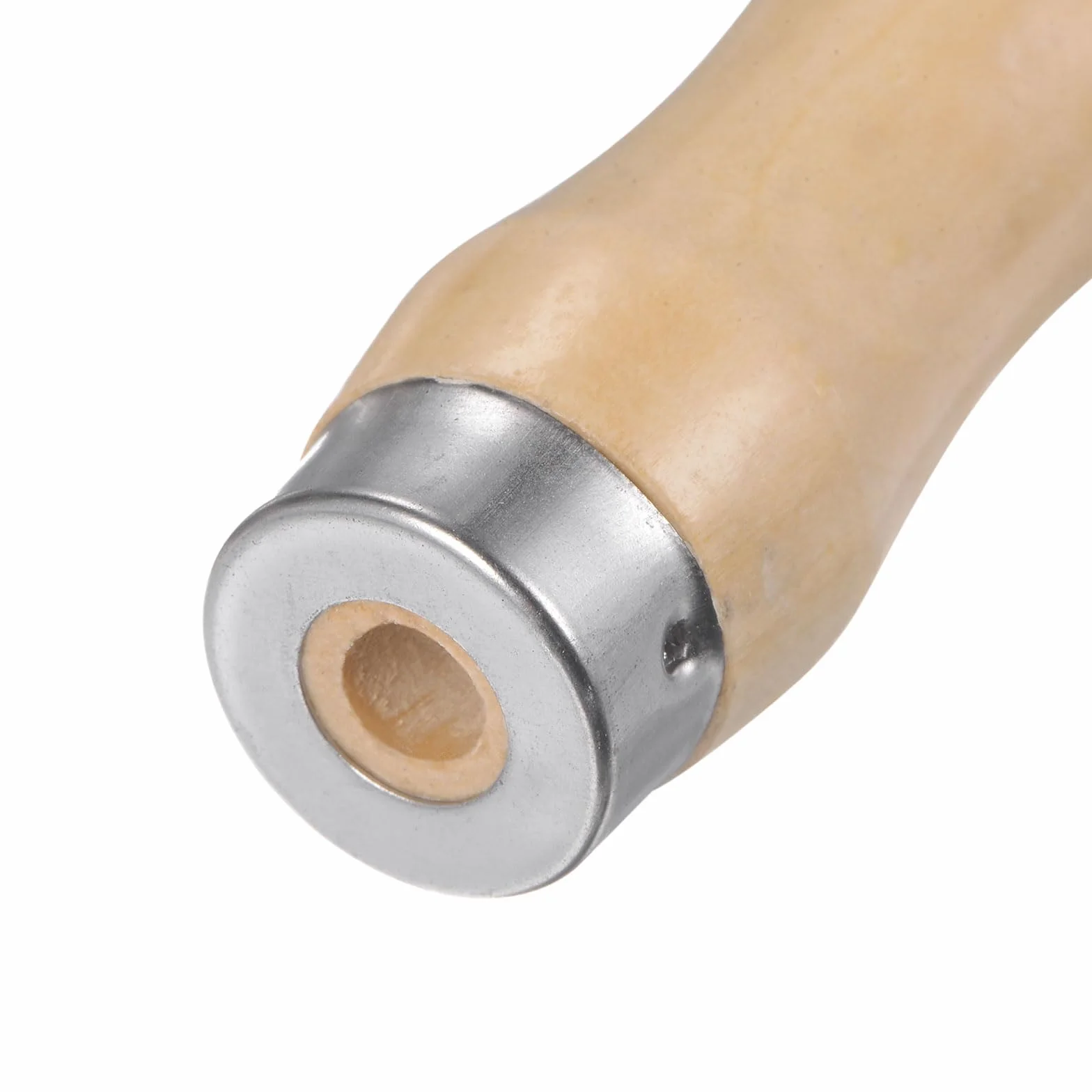 QUARKZMAN Drewniany uchwyt pilnik Ergonomiczne uchwyty 4,13" 6,2 mm Okrągły otwór metalowy kołnierz do plików metalowych 8"
