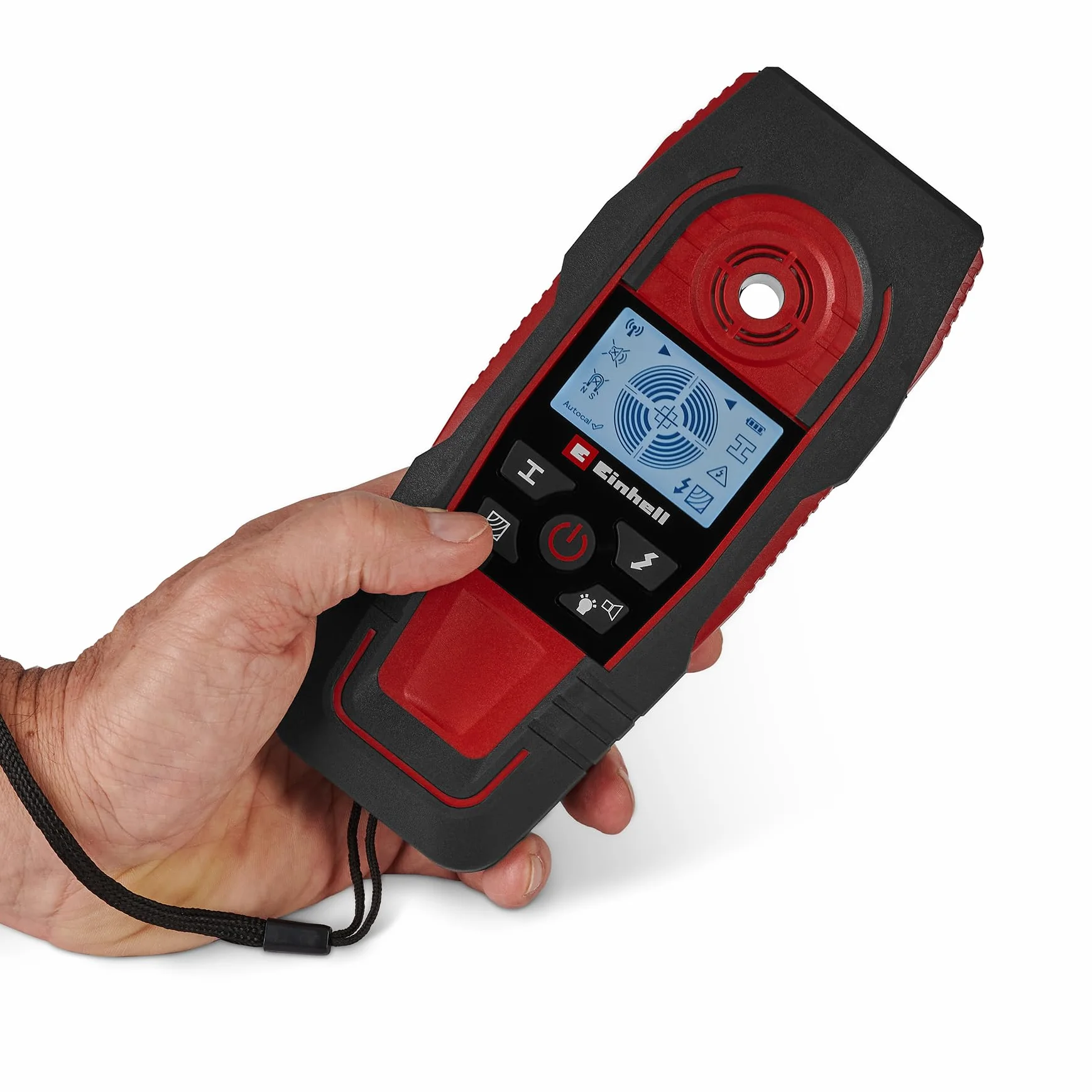 Einhell TE-MD 80 cyfrowe urządzenie śledzące 80 mm głębokość lokalizacji linia energetyczna metal nieżelazny drewno LCD