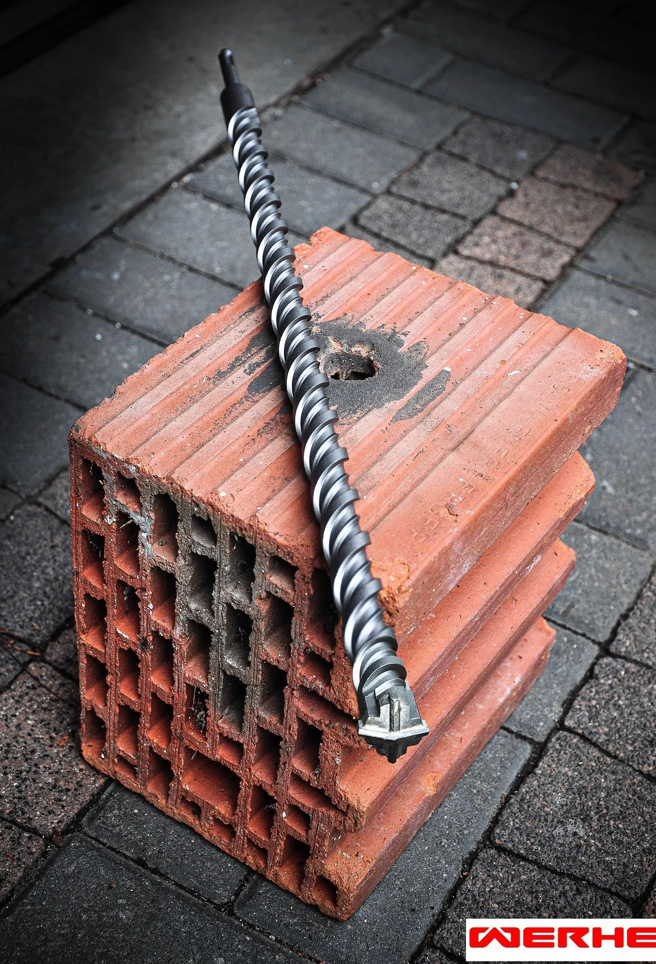 WERHE Wiertło SDS MAX 18 x 460 mm do betonu 4 krawędzie tnące