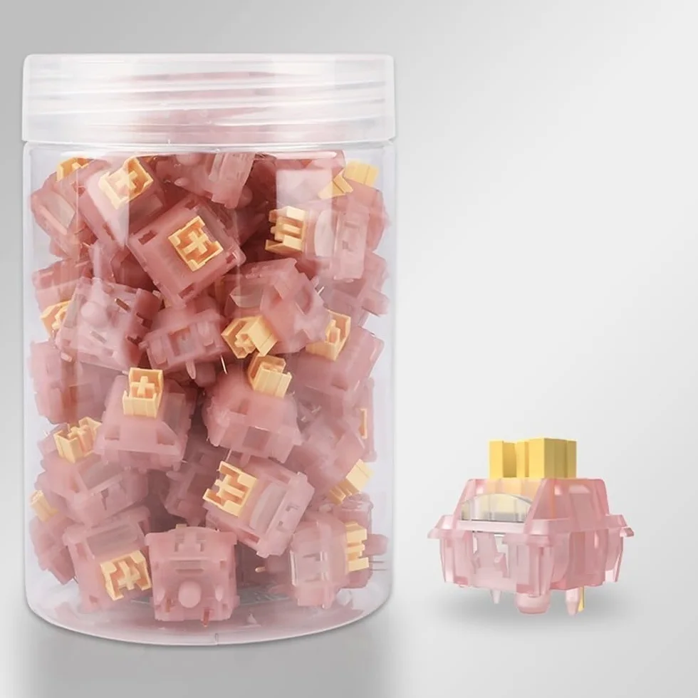 Outemu Honey Peach V3 Silent Linear Pre-Lubed Switch 90PCS for Mechanical Keyboard