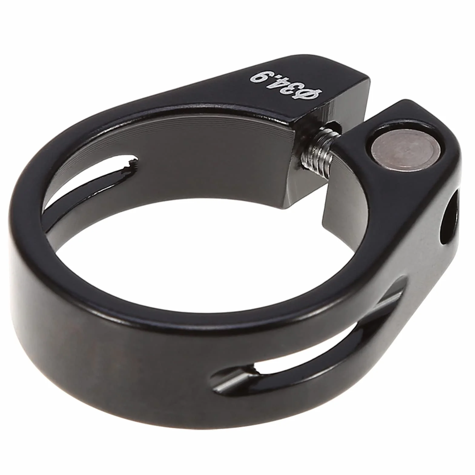 Zacisk sztycy siodełka rowerowego 34,9, zacisk sztycy siodełka do siodełka rowerowego, zacisk siodełka ze stopu aluminium, 34,9 mm, do rowerów górskich i szosowych (czarny)
