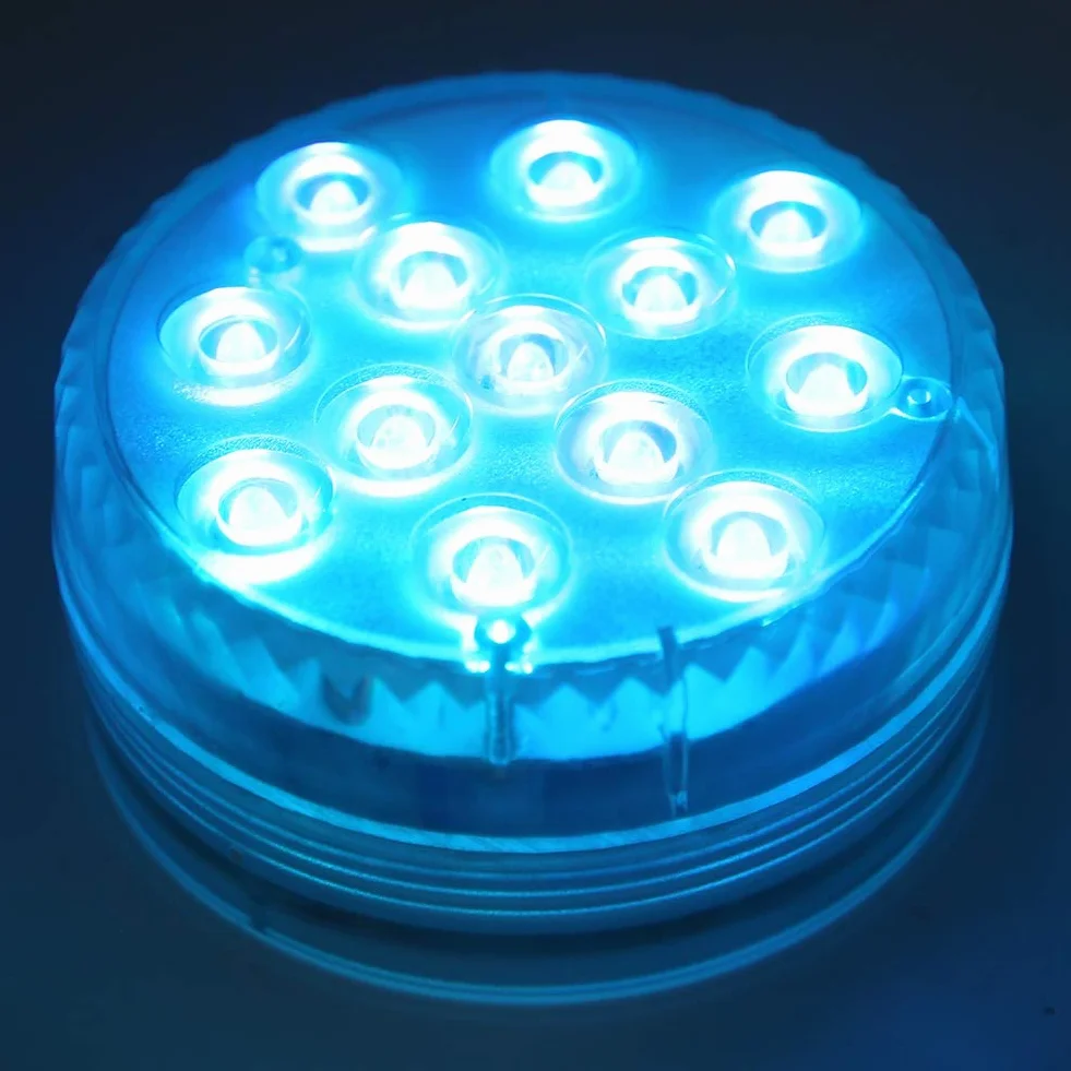 Zanurzalne Oświetlenie LED do Basenu 13 Diod IP68 16 Kolorów z Pilotem