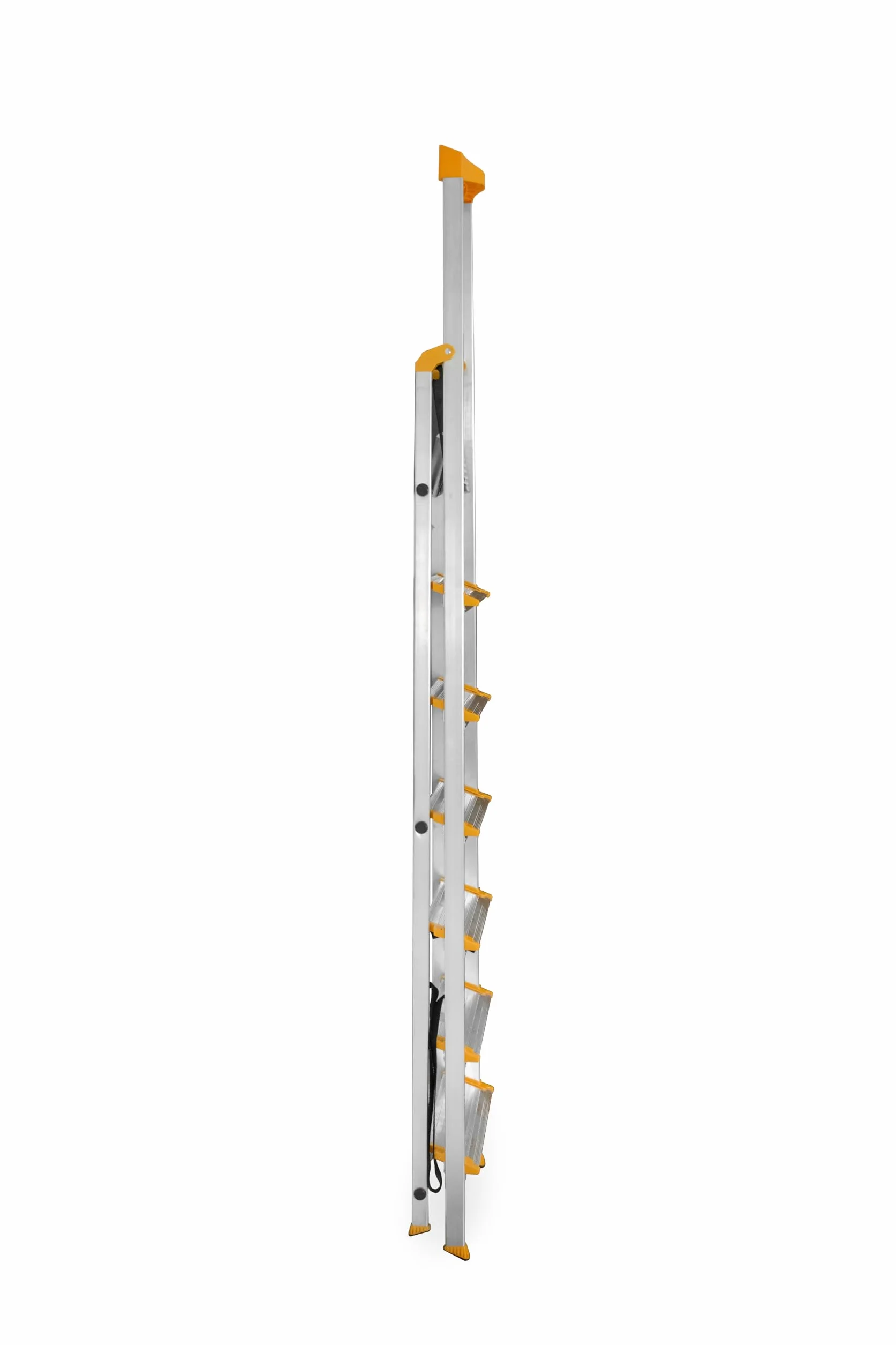 DRABEST 7-stopniowa Drabina składana aluminiowa antypoślizgowa z półką 120 mm 150 kg