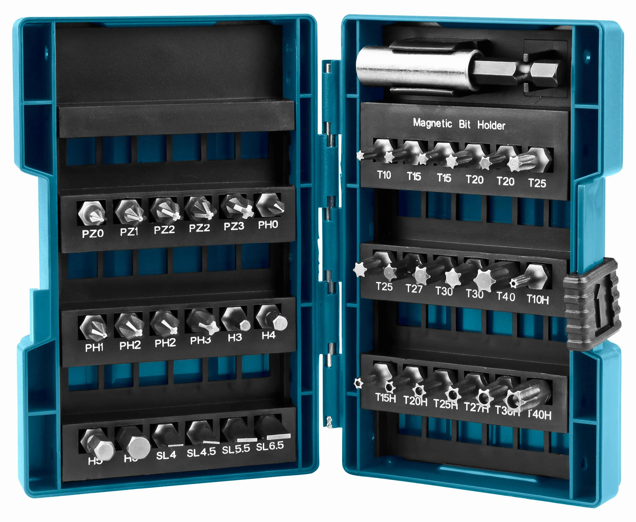 Makita B-28606 Zestaw Bitów 37 Elementów Niebieski