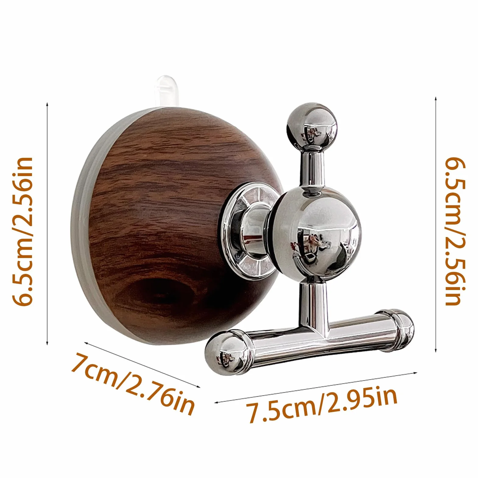 Suction Cup Hooks, Heavy Duty Grip, Waterproof, Strong Wall Adhesive, 6.5cm, for Towel Hanging, Bathroom Shower Storage
