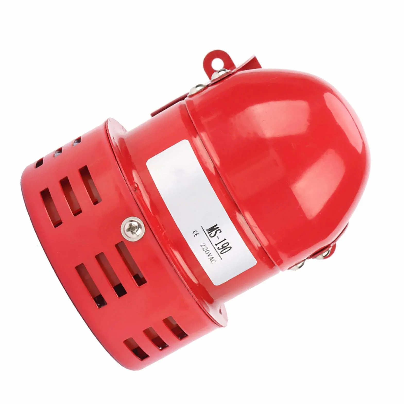 Alarm Przemysłowy 110dB z Metalowym Rogiem MS-190 220V do Łodzi Fabryk i Budownictwa z Ochroną Przed Kradzieżą