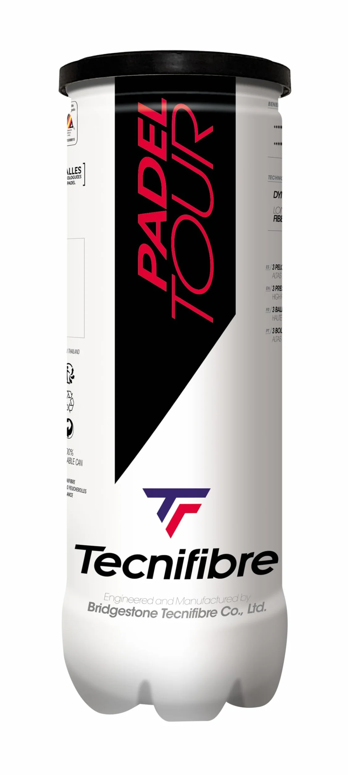 Tecnifibre Team Piłki do wiosła, Dorośli Unisex, Jednostki Box 24x3