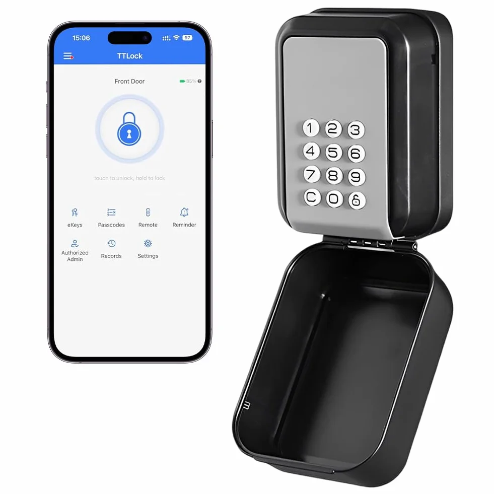 Inteligentny sejf na klucze Bluetooth TTLock kod PIN 12-cyfrowy zewnętrzny