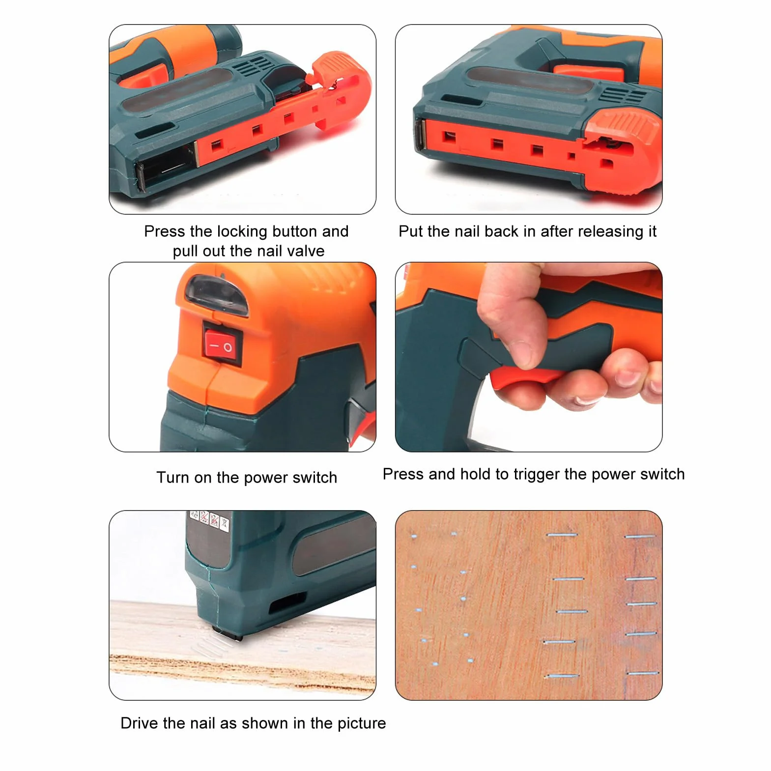Elektryczny Zszywacz Bezprzewodowy 2 w 1 Power Tacker 2000 mAh Li-Ion USB