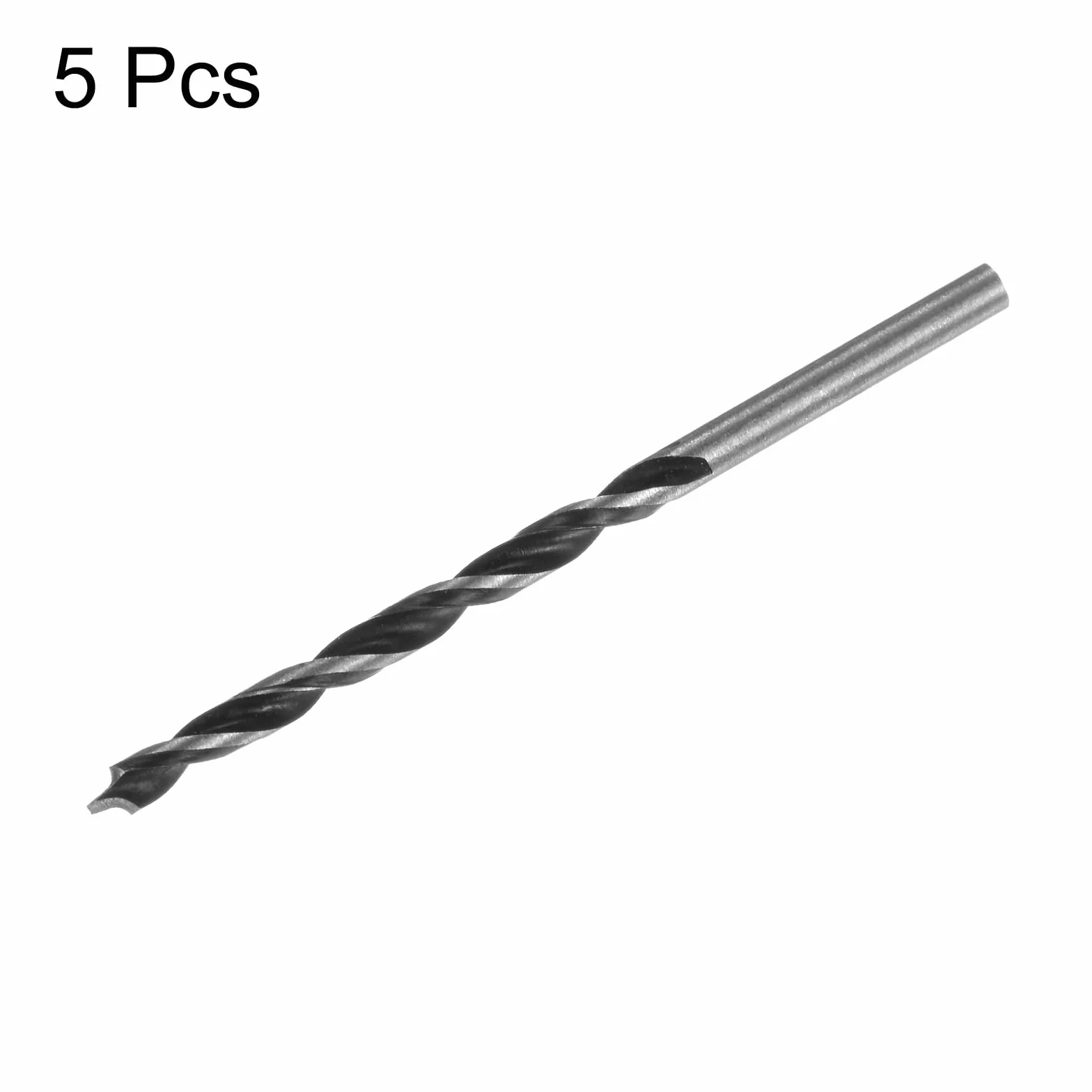 QUARKZMAN wiertła Brad Point 3 mm (8/64") stal okrągła wiertło spiralne do drewna tworzywa sztucznego