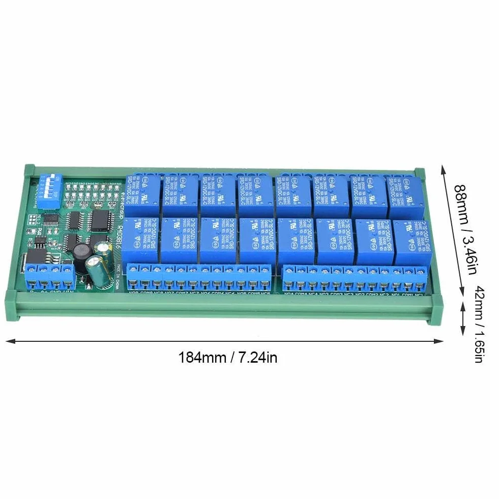 Zasilacz 16-kanałowy Modbus R4D3B16-R do szyny DIN