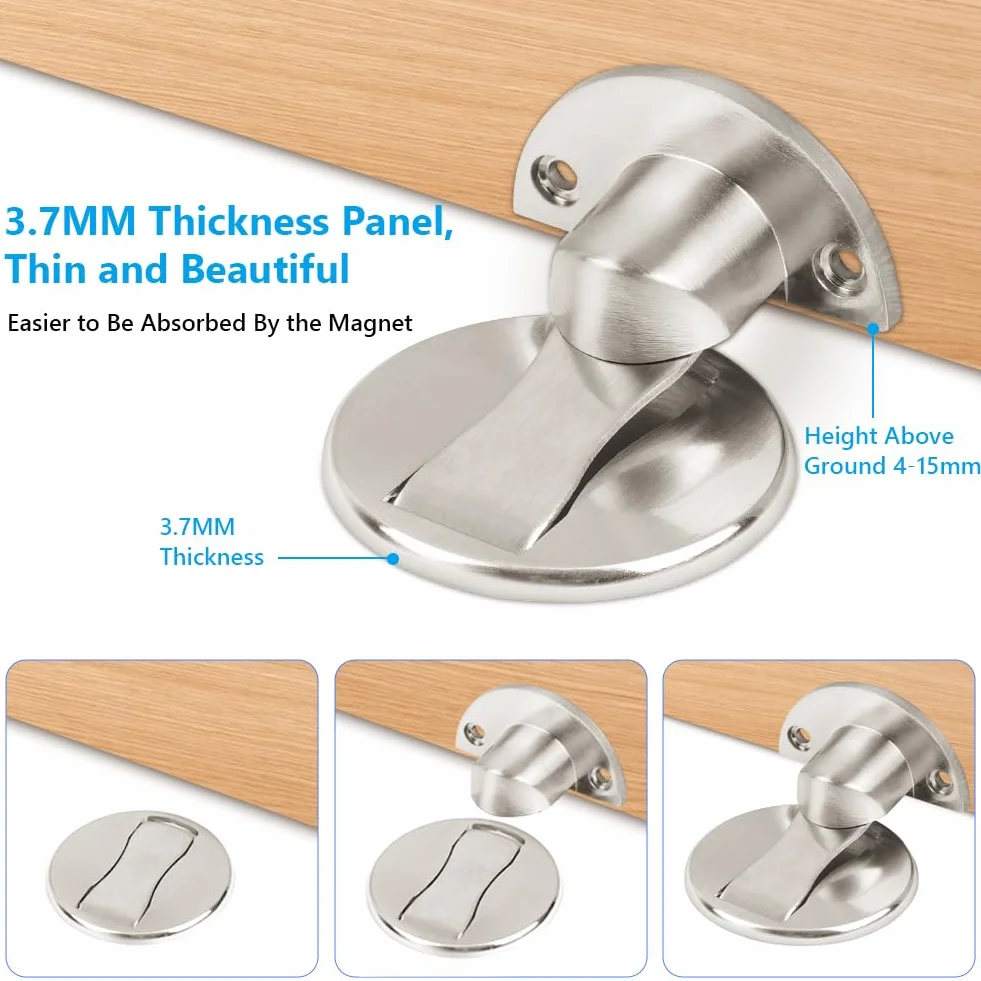 Flintronic Magnetyczny ogranicznik do drzwi samoprzylepny niewidoczny magnes podłogowy
