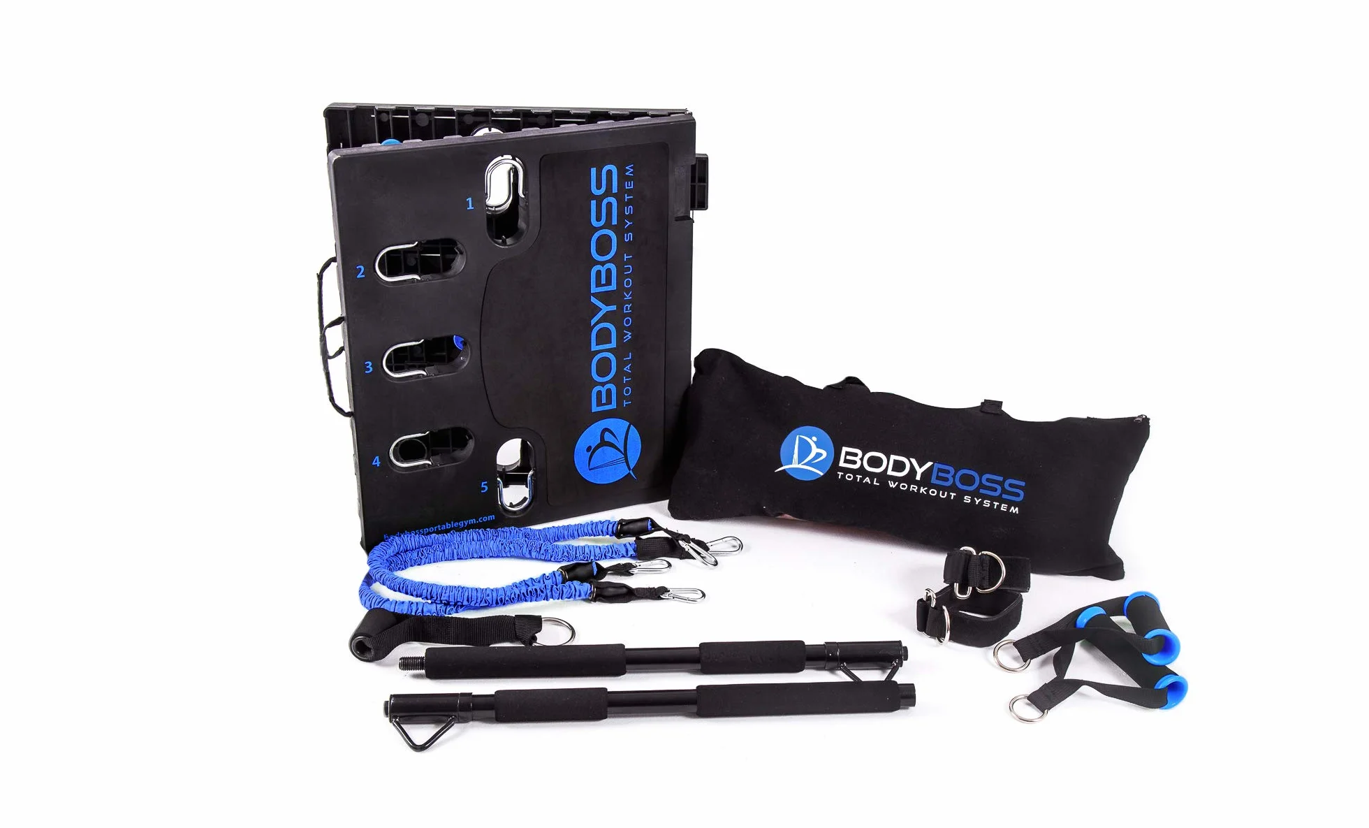 BodyBoss Home Gym 2.0 - W pełni przenośny pakiet ćwiczeń domowych na siłownię