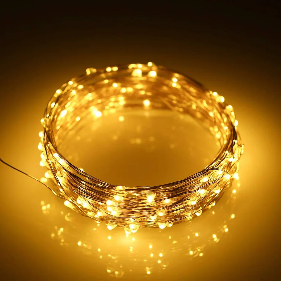 Girlandy świetlne LED na baterie 3xAAA, drut miedziany, mini, do wnętrza i na zewnątrz
