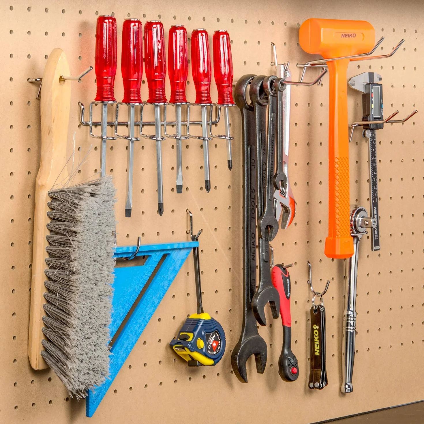 Hiltex® 53106 Pegboard Zestaw haczyków i organizer | 50 różnych zestawów