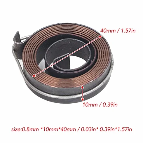Wiertarka Stołowa Sprężyna Powrotna 0.8x10 37mm Podwójny Hak 2 szt.