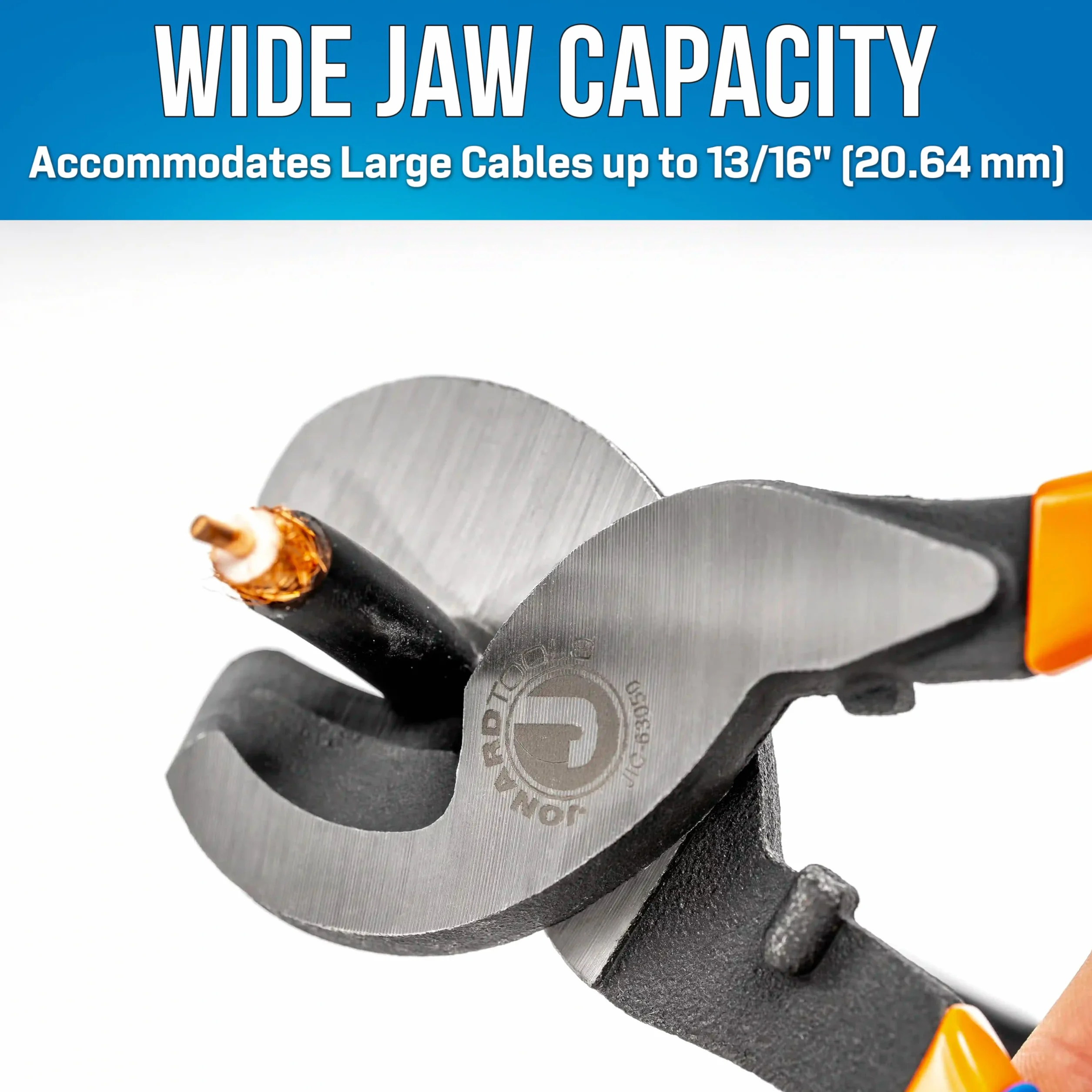 Jonard Tools JIC-63050 Obcinak do kabli z wysoką dźwignią, długość 24 cm