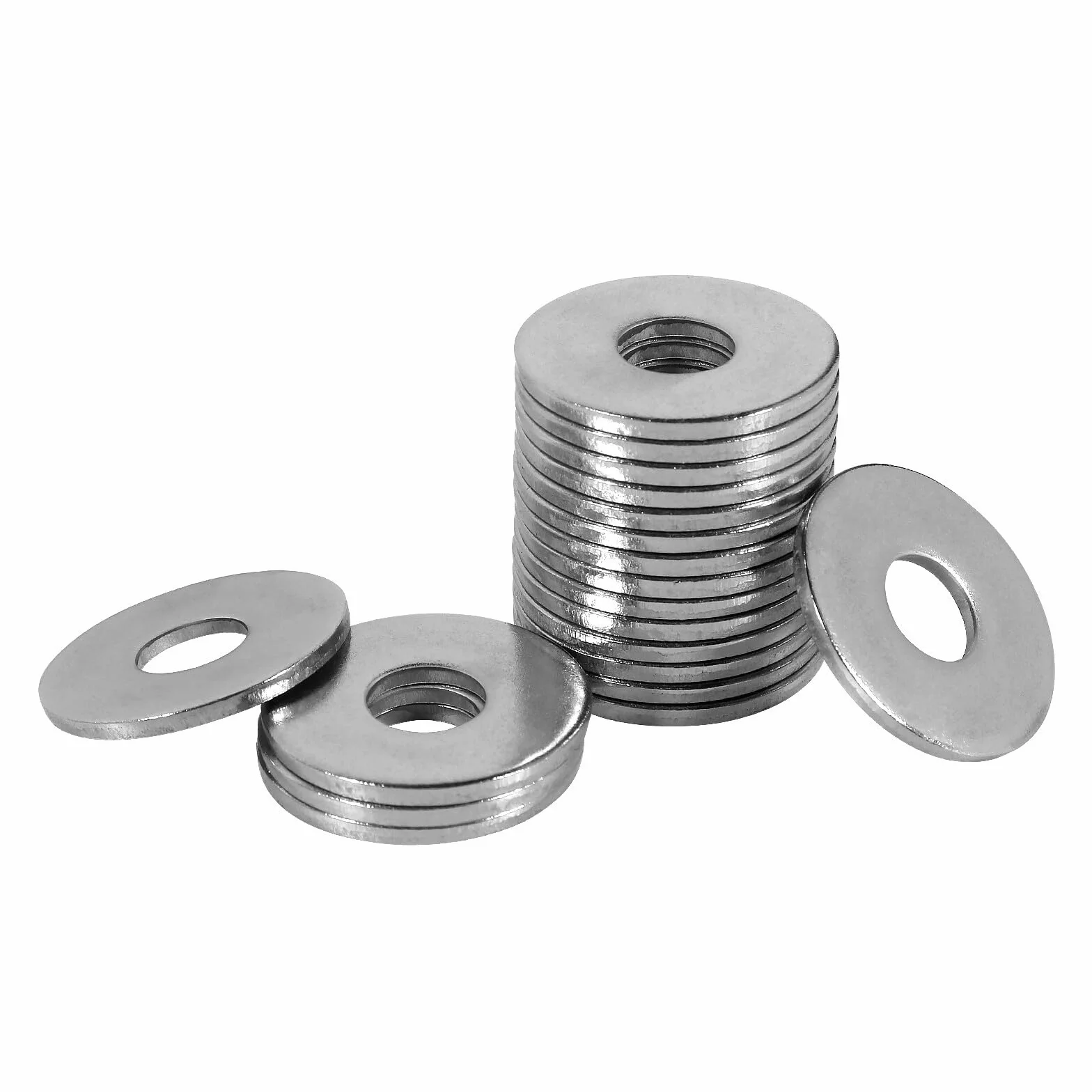 Podkładki M6 duże ze stali nierdzewnej A2 V2A 304 DIN9021 ISO7093 18mm 50 sztuk