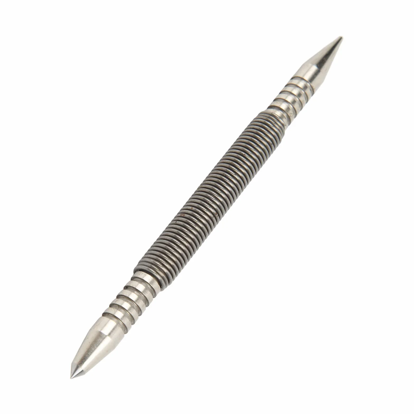 Fyearfly Dual Head Center Punch Spring Design stal węglowa kompaktowy bezmłotkowy narzędzie do drewna metalu szkła