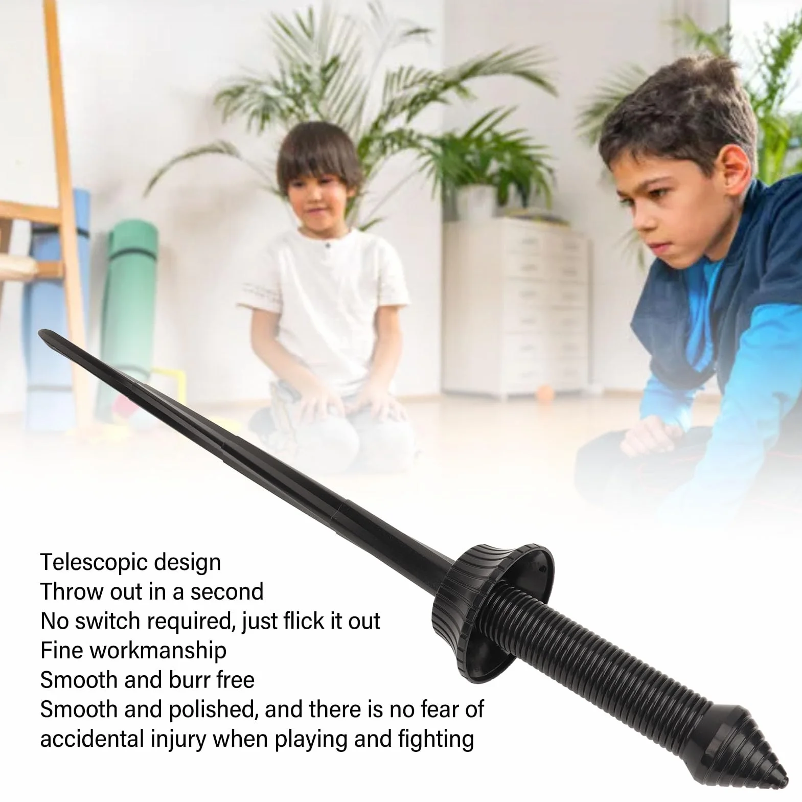 Samuraj Miecz, Miecz Katana Katana Swutowany Miecz Teleskopowy Miecz Teleskopowy z Chowanym Mieczem Teleskopowym do Chowanego Miecza Teleskopowego Miecza (BLACK)