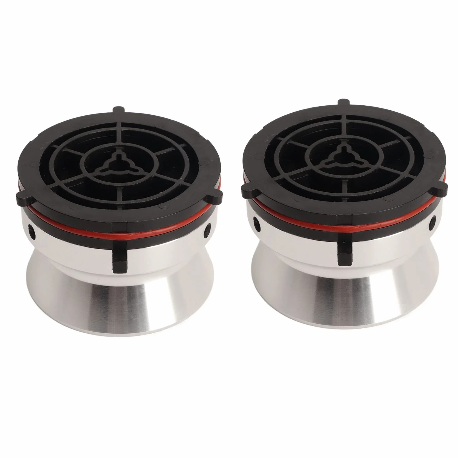 Adaptery Piasty NAB 10-calowe Aluminiowe do Magnetofonu Szpulowego Studer Akai Srebrne