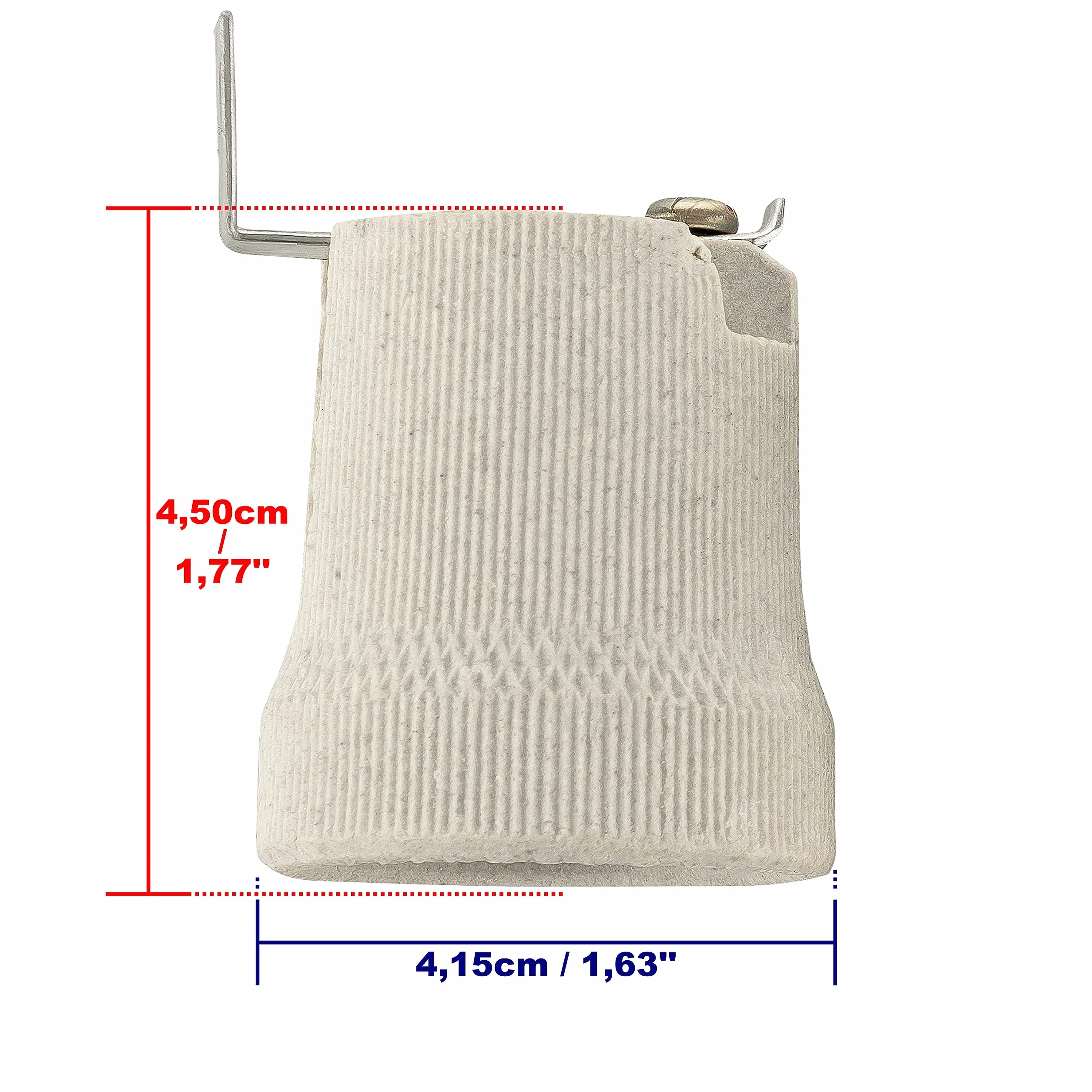 ISOLATECH 2 szt. E27 szare gniazdo ceramiczne z uchwytem montażowym / uchwytem zewnętrznym (maks.) 250 V/4 A) żarówka do montażu na suficie do domu łazienka kuchnia lodówka uchwyt montażowy