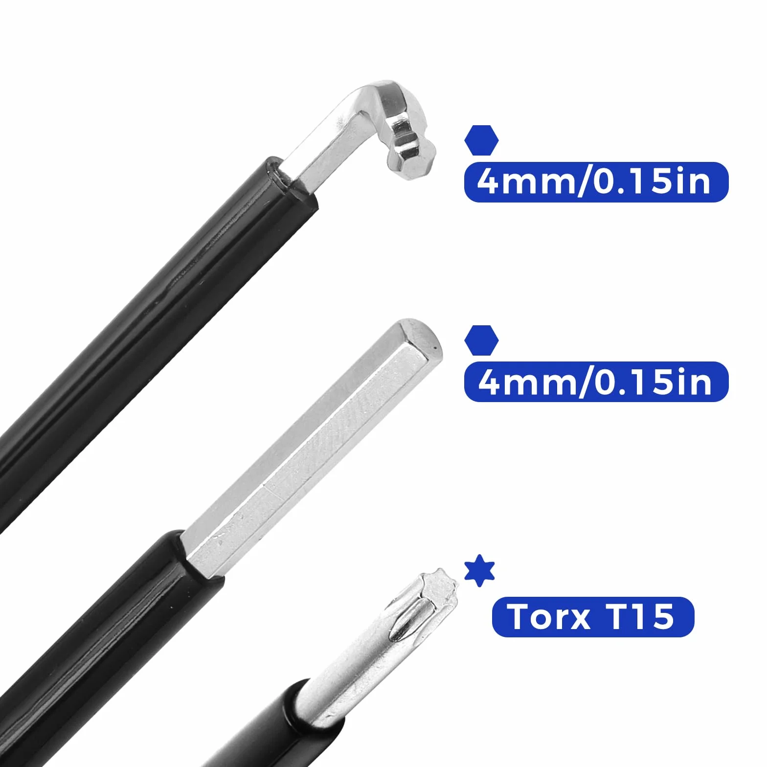 Zestaw narzędzi do regulacji okien i drzwi, klucz imbusowy 4 mm, głowica kulowa 4 mm, Torx Tx15