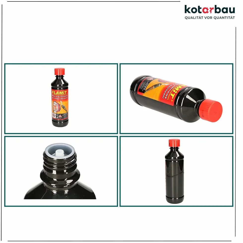 KOTARBAU Nafta do lamp olejowych 500 ml olej do pochodni ogrodowych bezbarwny