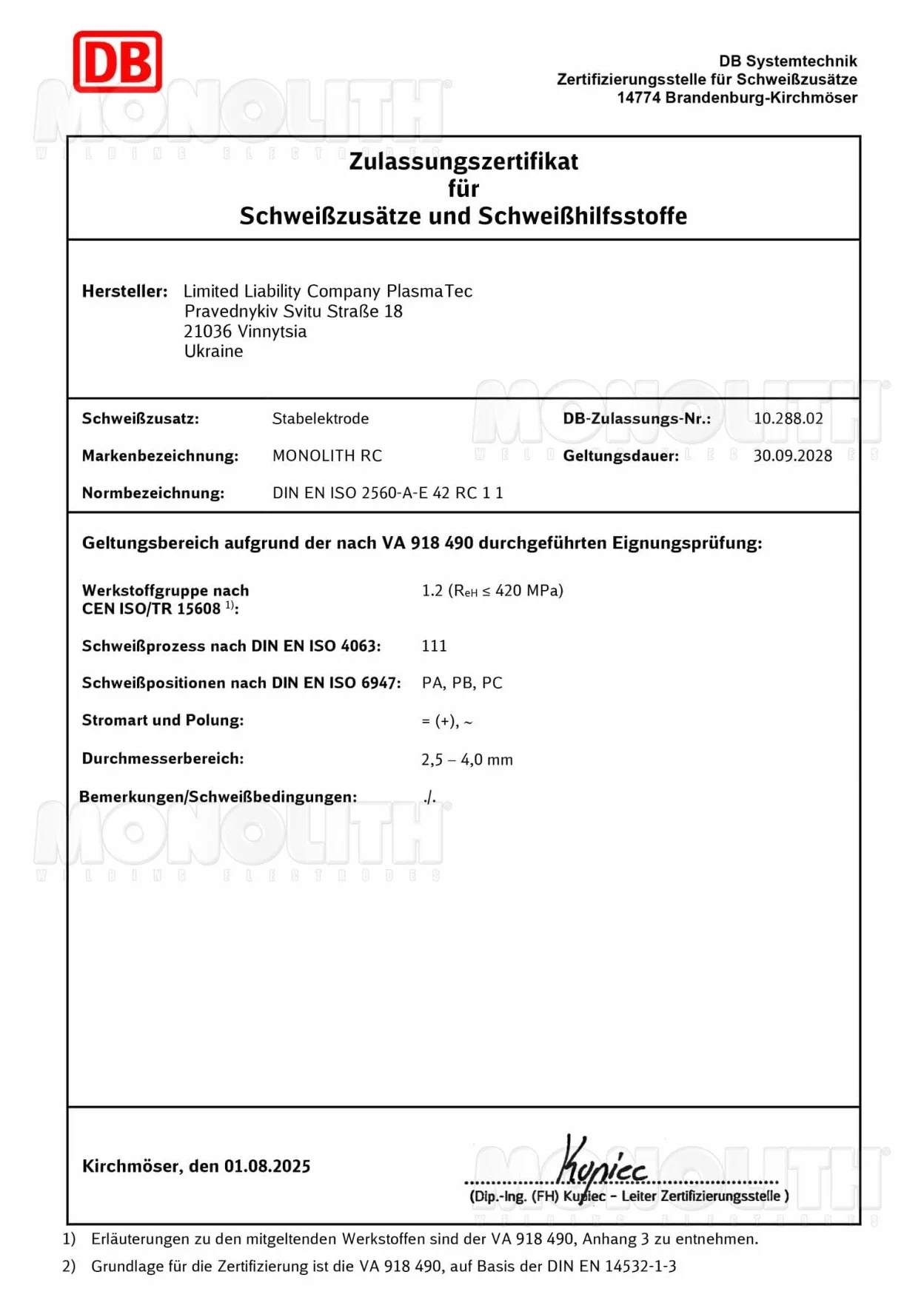 Elektrody do spawania E6013 Monolith RC Ø2.5 mm 1 kg