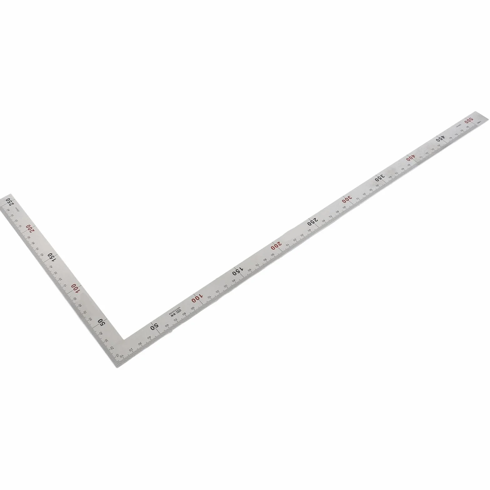 Kwadrat Stolarski Stal Nierdzewna 500x250mm Linijka Kątowa 90 Stopni Profesjonalne Narzędzie Pomiarowe