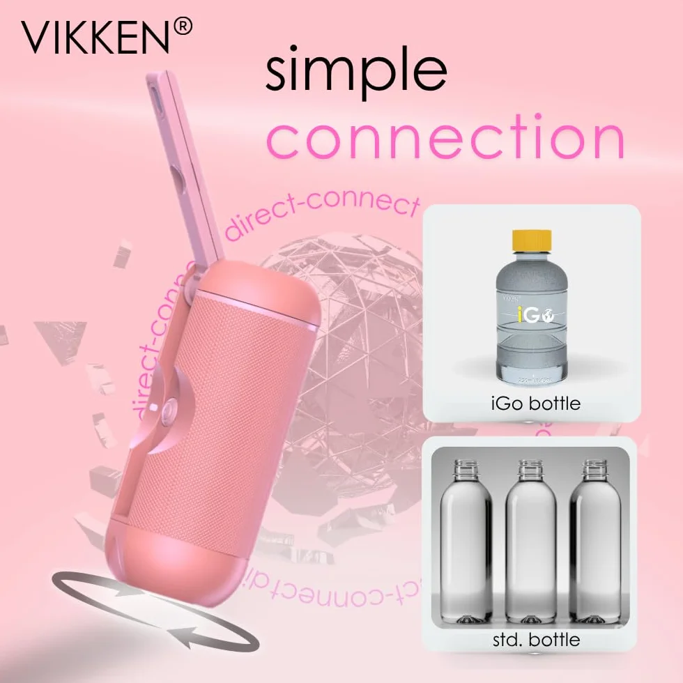 VIKKEN przenośny bidet podróżny USB-C 250 ml iGo X