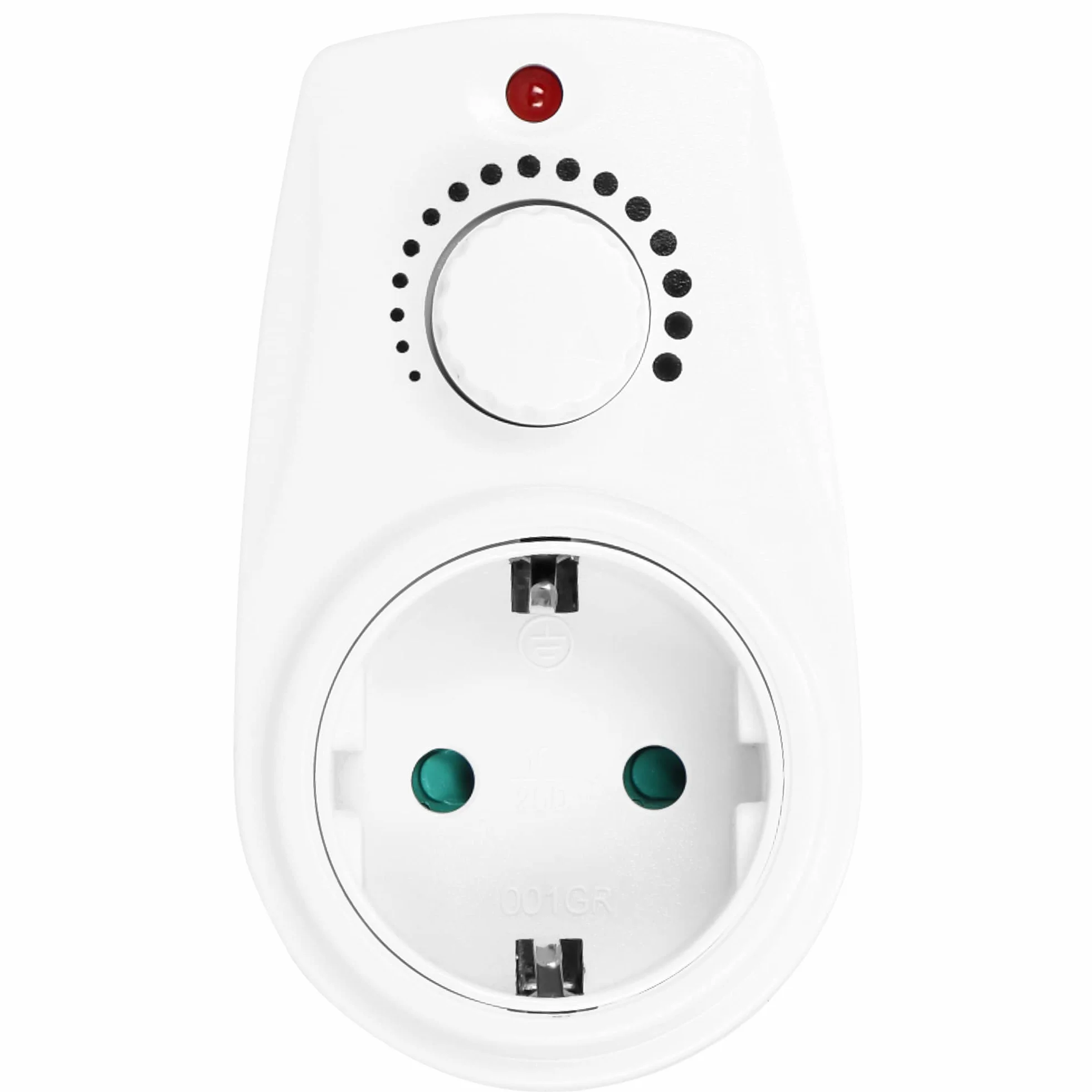 ORNO AE-13114(GS) Ściemniacz z Dodatkowym Gniazdem Sieciowym 2P+Z Max 280W (Typ Schuko)