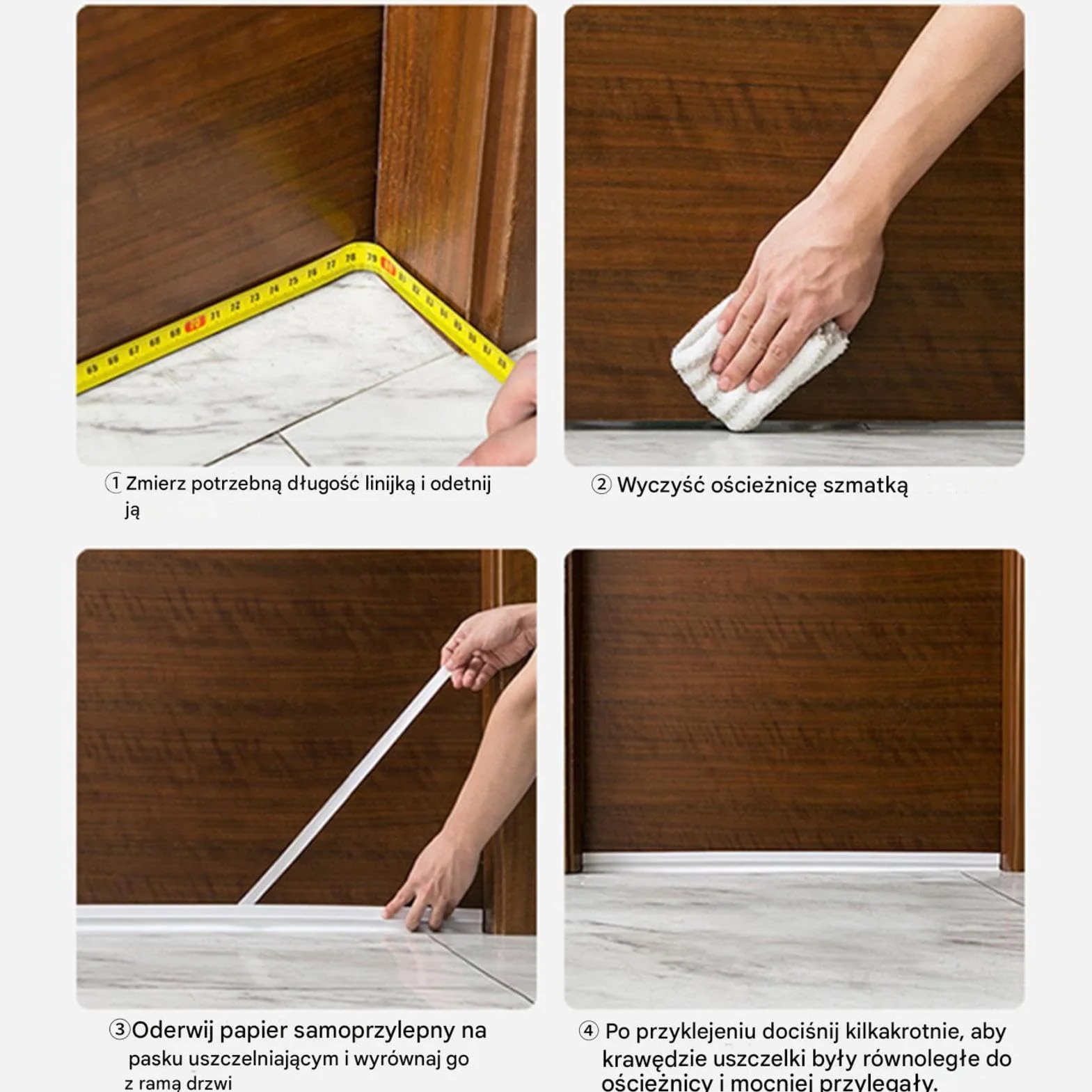 Door Bottom Seal Strip, Waterproof Bottom Sealer Draft Stopper, Flexible Under Door Gap Filler Weather Stripping Window For Living Room And Bedroom, 11.81 Inches