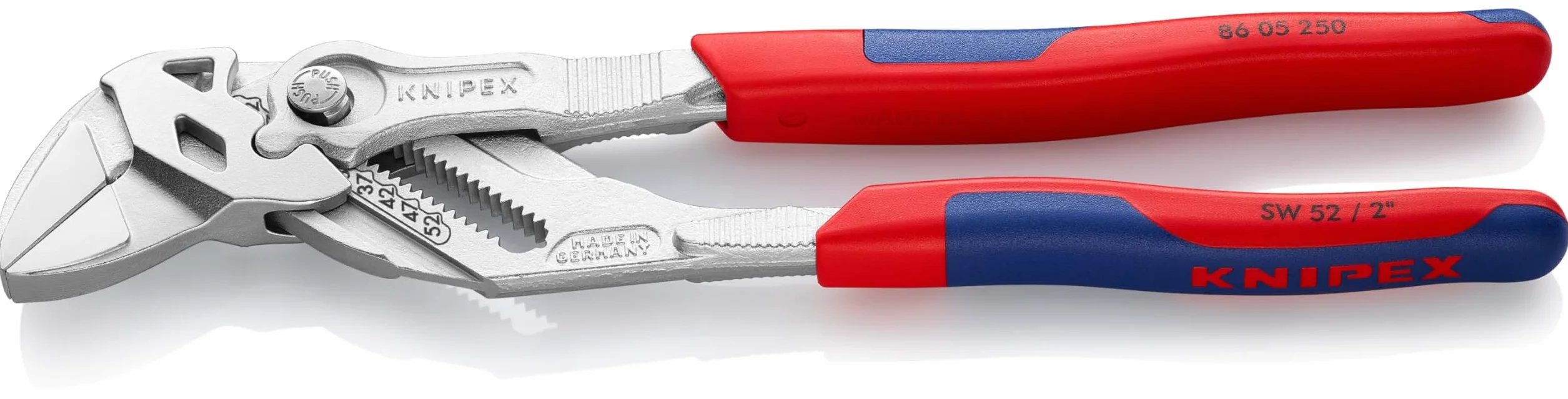 KNIPEX Szczypce-klucz 250 mm chromowany z osłonkami wielokomponentowymi 86 05 250